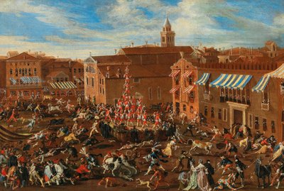A caça ao touro em Campo San Polo de Joseph Heintz the Younger