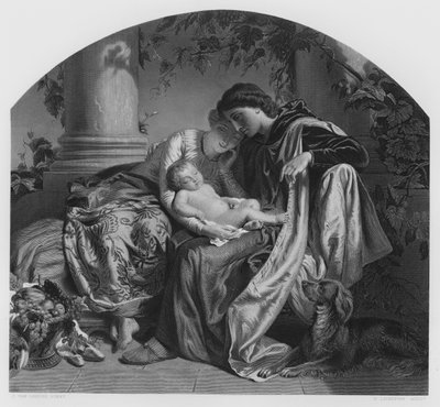 O Primogênito, da foto da Coleção Real (gravura) de Joseph Henri François van Lerius
