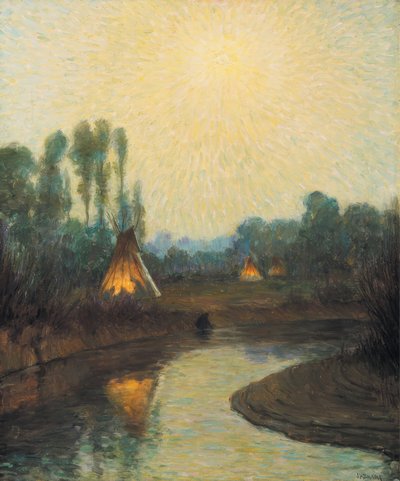 Luar da manhã, Reserva Crow de Joseph Henry Sharp