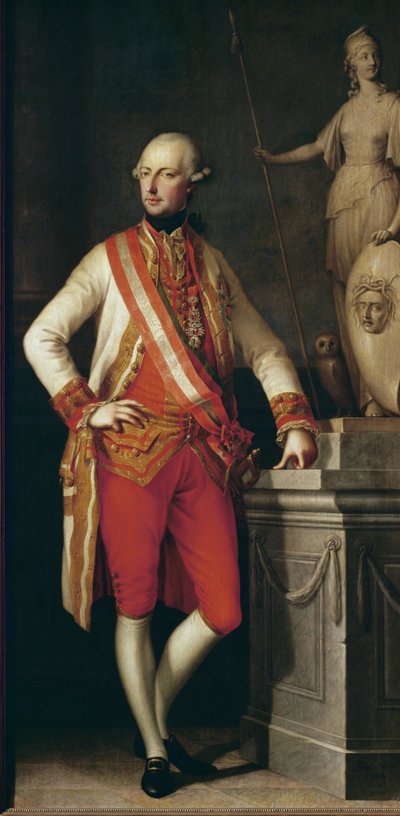José II, Imperador do Sacro Império Romano-Germânico (pintura sobre tela) de Joseph Hickel