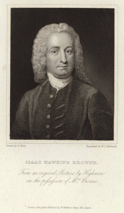 Isaac Hawkins Browne - escritor e político inglês (1705 - 1760) de Joseph Highmore