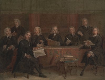 Estudo para Retrato de Grupo, entre 1729 e 1730. de Joseph Highmore