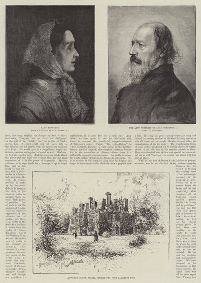 Alfred, Baron Tennyson, Poeta Laureado de Joseph Holland Tringham