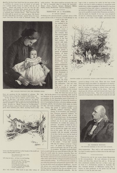 Alfred, Baron Tennyson, Poeta Laureado de Joseph Holland Tringham