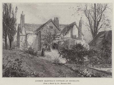 Cottage Andrew Marvell em Highgate de Joseph Holland Tringham
