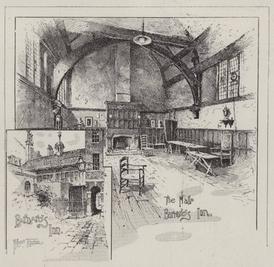 Barnard&39;s Inn em Holborn de Joseph Holland Tringham