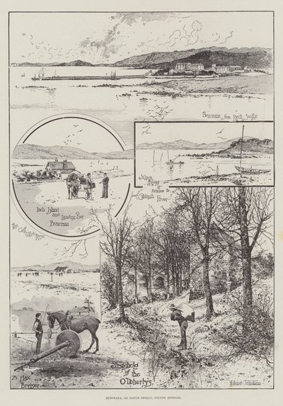 Buncrana, em Lough Swilly, Condado de Donegal de Joseph Holland Tringham
