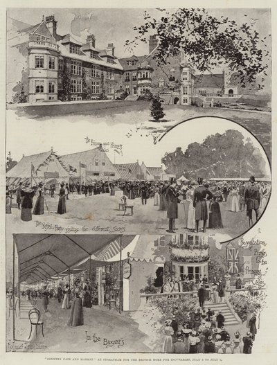 Feira do País e Mercado em Streatham para o Lar Britânico para Incuráveis, de 3 de julho a 5 de julho de Joseph Holland Tringham