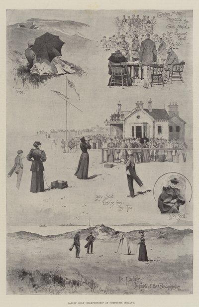 Campeonato de golfe feminino em Portrush, Irlanda de Joseph Holland Tringham