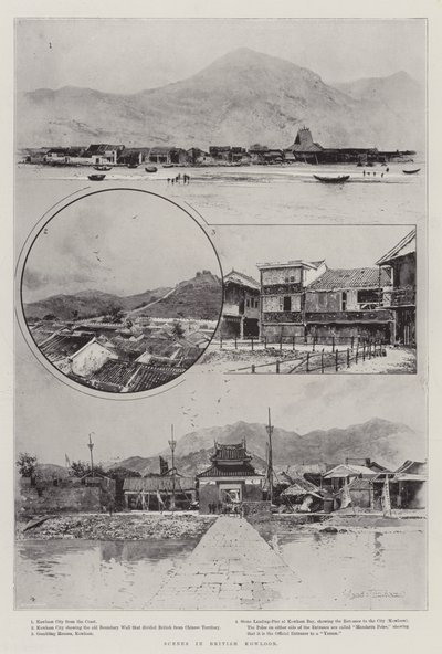 Cenas em Kowloon britânico de Joseph Holland Tringham