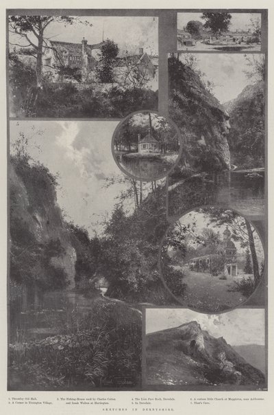 Esboços em Derbyshire de Joseph Holland Tringham