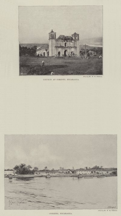 Esboços da Nicarágua de Joseph Holland Tringham