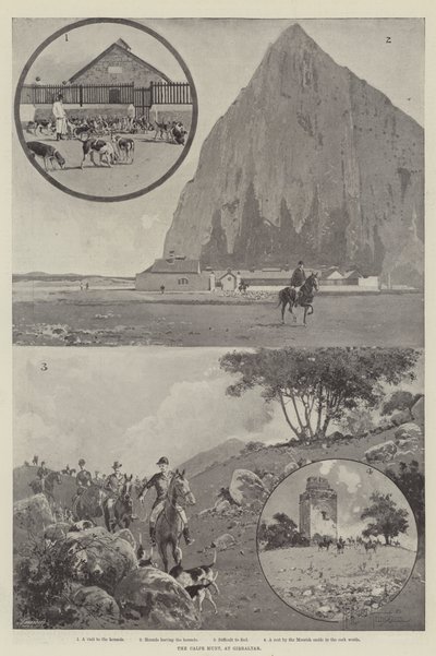 O Calpe Hunt, em Gibraltar de Joseph Holland Tringham