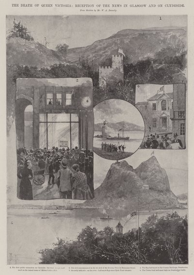 A morte da rainha Victoria, recepção da notícia em Glasgow e em Clydeside de Joseph Holland Tringham