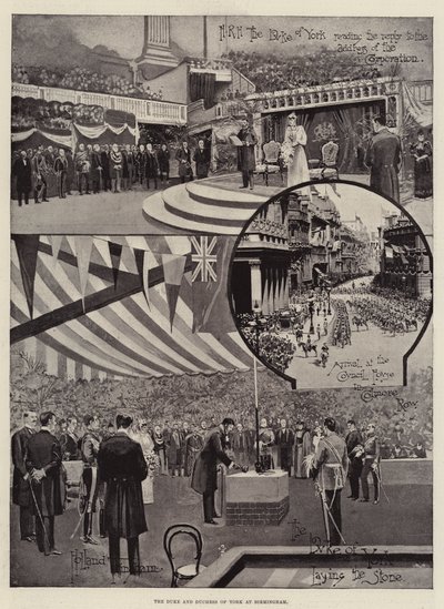 O Duque e a Duquesa de York em Birmingham de Joseph Holland Tringham