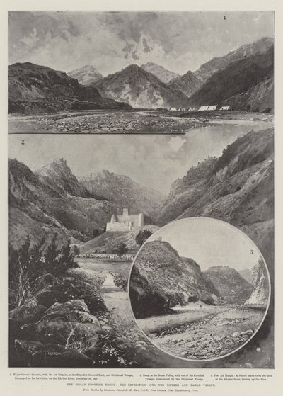 A ascensão da fronteira indiana, a expedição ao vale Khyber e Bazar de Joseph Holland Tringham
