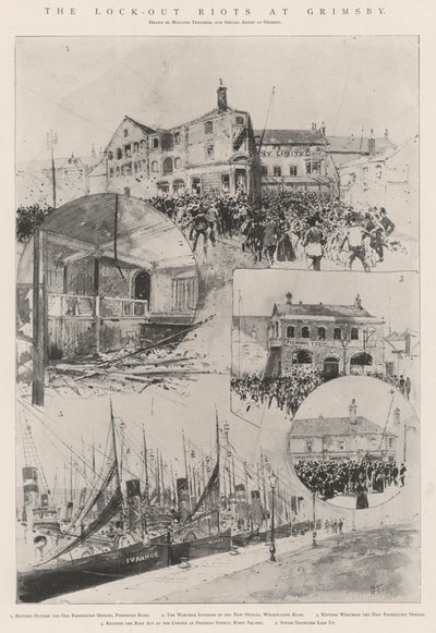 Os tumultos de Lookout em Grimsby de Joseph Holland Tringham