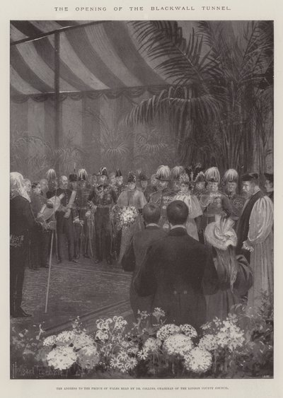 A abertura do túnel Blackwall de Joseph Holland Tringham