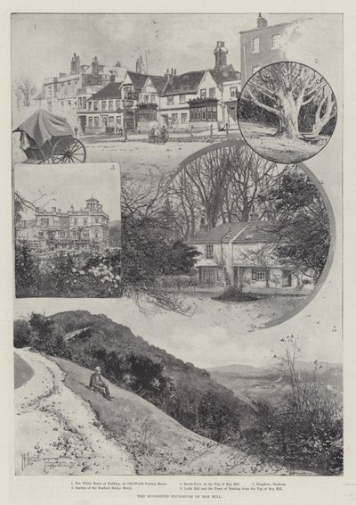 O recinto sugerido de Box Hill de Joseph Holland Tringham
