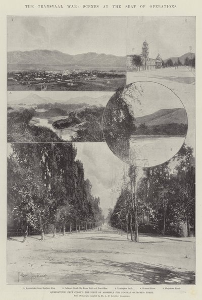 A guerra do Transvaal, cenas na sede das operações de Joseph Holland Tringham