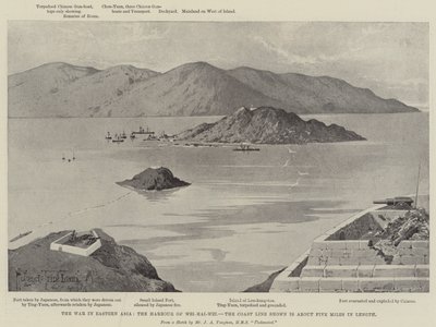 A guerra na Ásia Oriental, o porto de Wei-hai-Wei de Joseph Holland Tringham