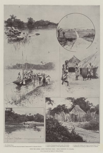 Com a Força de Fronteira de Serra Leoa, de Freetown a Falaba de Joseph Holland Tringham