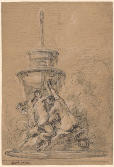 Uma fonte com três nereidas de Joseph Ignace François Parrocel