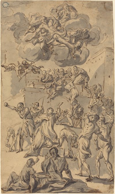 O apedrejamento de Santo Estêvão de Joseph Ignace François Parrocel