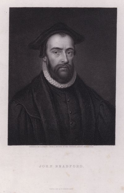 John Bradford, mártir protestante inglês (gravura) de Joseph John Jenkins
