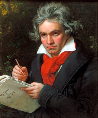 Retrato Ludwig van Beethoven ao compor a Missa Solemnis