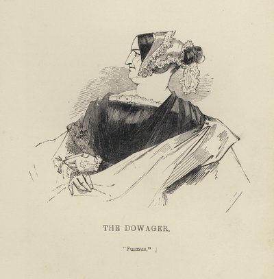 Kenny Meadows: The Dowager (gravura) de Joseph Kenny (after) Meadows