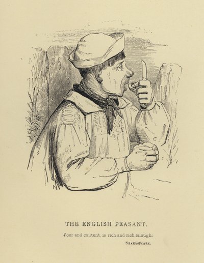 Kenny Meadows: The English Peasant (gravura) de Joseph Kenny (after) Meadows