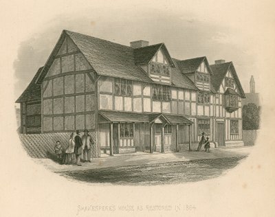Casa de Shakespeare restaurada em 1864 de Joseph Kenny Meadows