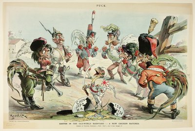 A Páscoa no curral do Velho Mundo, de Puck de Joseph Keppler