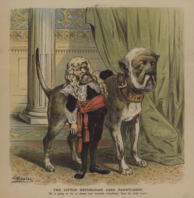 The Little Republican Lord Fauntleroy (cor litho) de Joseph Keppler