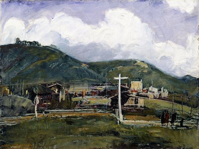 Dia chuvoso, Laguna (óleo sobre masonita) de Joseph Kleitsch