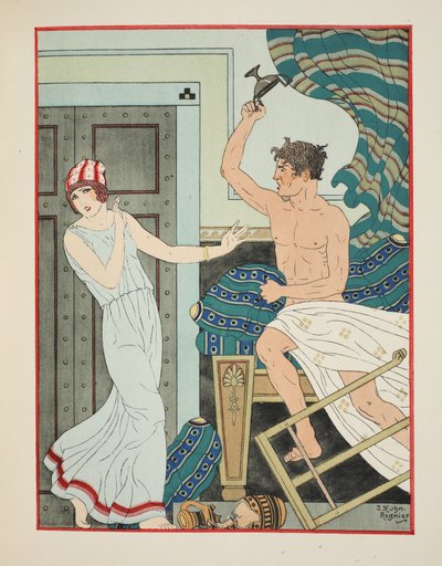 Raiva Colérica, ilustração de "Os Trabalhos de Hipócrates", 1934 de Joseph Kuhn Regnier