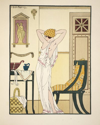 Lavar o cabelo, ilustração de &39;The Works of Hipócrates&39;, 1934 de Joseph Kuhn Regnier