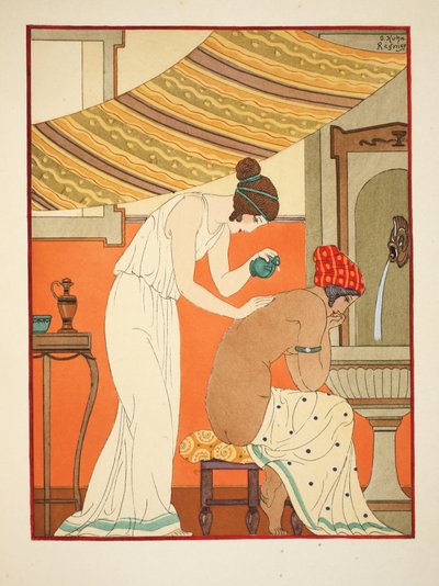 Deve ungir as feridas com óleo, ilustração de &39;The Works of Hippocrates&39;, 1934 de Joseph Kuhn Regnier