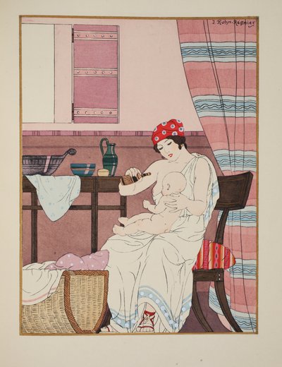 Enfermagem de crianças, ilustração de &39;The Works of Hippocrates&39;, 1934 de Joseph Kuhn Regnier