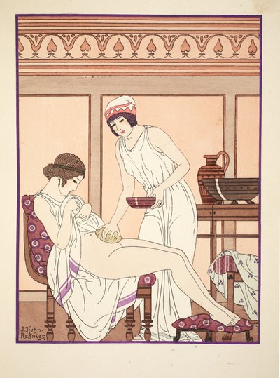 Esponja de banho, ilustração de &39;The Works of Hipócrates&39;, 1934 de Joseph Kuhn Regnier