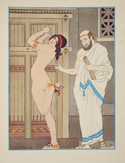 Juventude frolics, ilustração de &39;The Works of Hipócrates&39;, 1934 de Joseph Kuhn Regnier