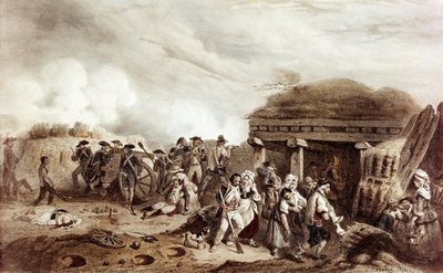 A luta de Bastan opõe-se aos franceses comandados pelo General Moncey contra os espanhóis. O confronto teve lugar no Vale de Bastan no dia 24 de Julho. de Joseph Louis Hippolyte Bellange