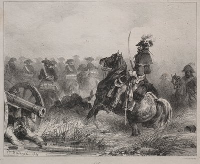 Cena de Cavalaria de Joseph Louis Hippolyte Bellange
