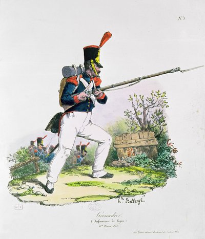 Guarda granadeiro de Joseph Louis Hippolyte Bellange
