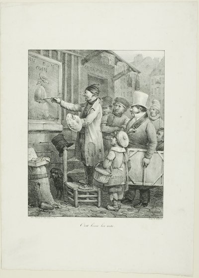 Quão belas são as artes, de Croquis Lithographiques... 1823 de Joseph Louis Hippolyte Bellange