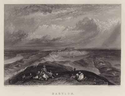 Babilónia (cor litho) de Joseph Mallord William (after) Turner