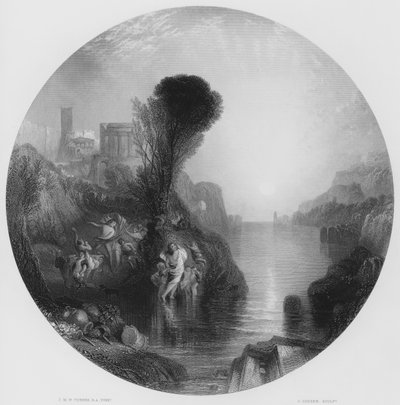 Bacchus e Ariandne, da foto na Galeria Nacional (gravura) de Joseph Mallord William (after) Turner