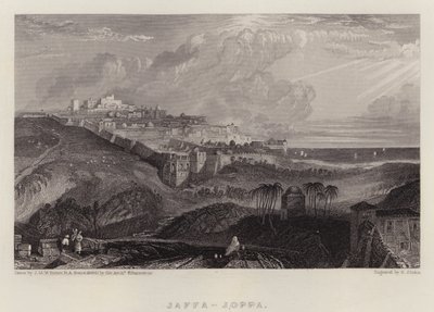Jaffa, Joppa (cor litho) de Joseph Mallord William (after) Turner