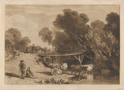 Ponte e vacas de Joseph Mallord William Turner
